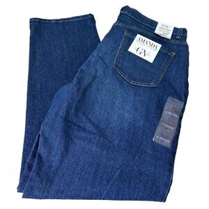 VTG Gloria Vanderbilt Sz 16 Average (Actual 34x29.5) "Amanda" Slimming Jeans NWT